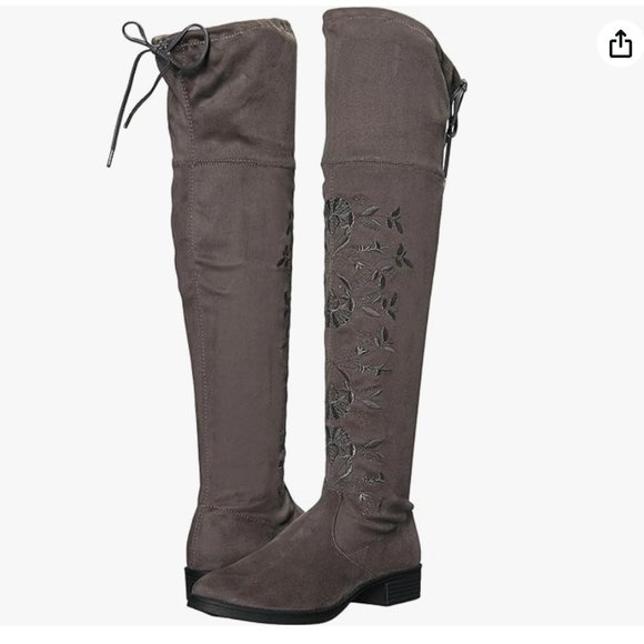 Circus by Sam Edelman Shoes - NWOT Sam Edelman Circus Princeton Embroidered Thigh Boots Size 8